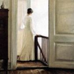 Carl Vilhelm Holsoe - Woman on the Stairs