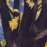 Georgia O'Keeffe, Black Maple Trunk Yellow Leaves 1929