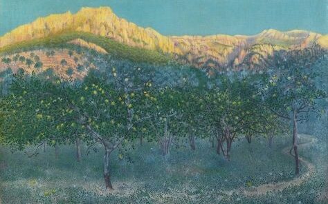 William Degouve de Nuncques, Lemon trees in Majorca , 1901