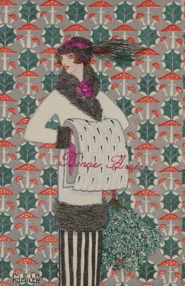 Christmas cards | Illustrations by Mela Koehler, 1910s 10 Christmas cards | Illustrations by Mela Koehler, 1910s Christmas postcards . Mela Koehler 10