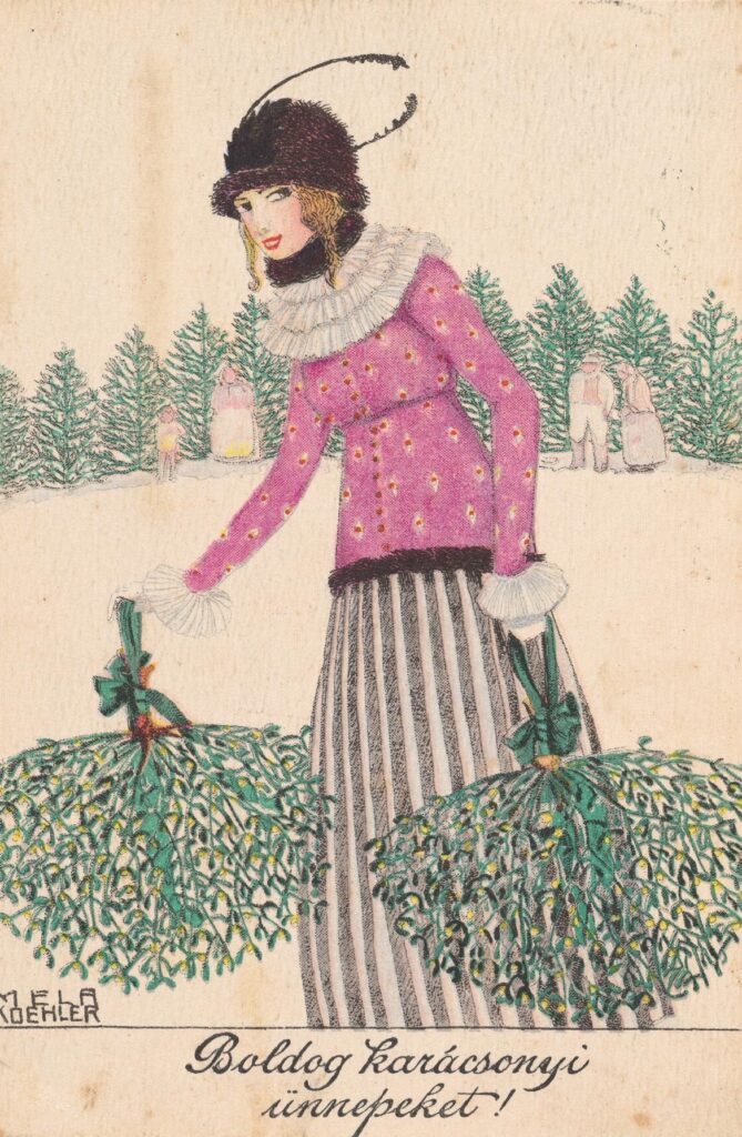 Christmas cards | Illustrations by Mela Koehler, 1910s 5 Christmas cards | Illustrations by Mela Koehler, 1910s Christmas postcards . Mela Koehler 2