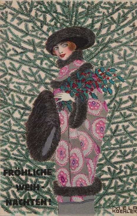 Christmas cards | Illustrations by Mela Koehler, 1910s 9 Christmas cards | Illustrations by Mela Koehler, 1910s Christmas postcards . Mela Koehler 8