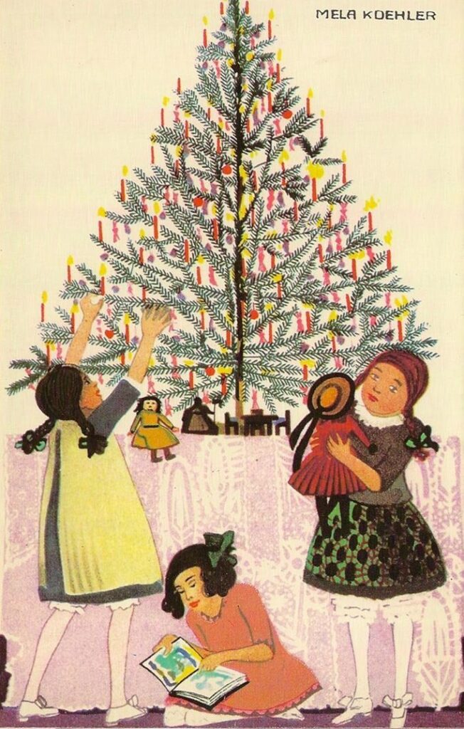 Christmas cards | Illustrations by Mela Koehler, 1910s 8 Christmas cards | Illustrations by Mela Koehler, 1910s Christmas postcards . Mela Koehler 9
