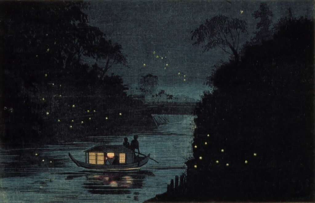 Fireflies at Ochanomizu Kobayashi Kiyochika c 1880