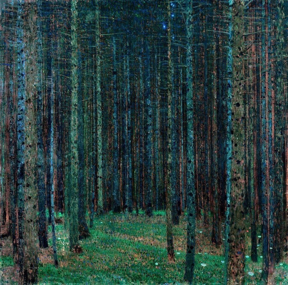 Gustav Klimt Pine Forest 1901 1