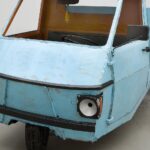 Zilvinas Landzbergas, Ape.3, 2007,  cardboard three-wheeler