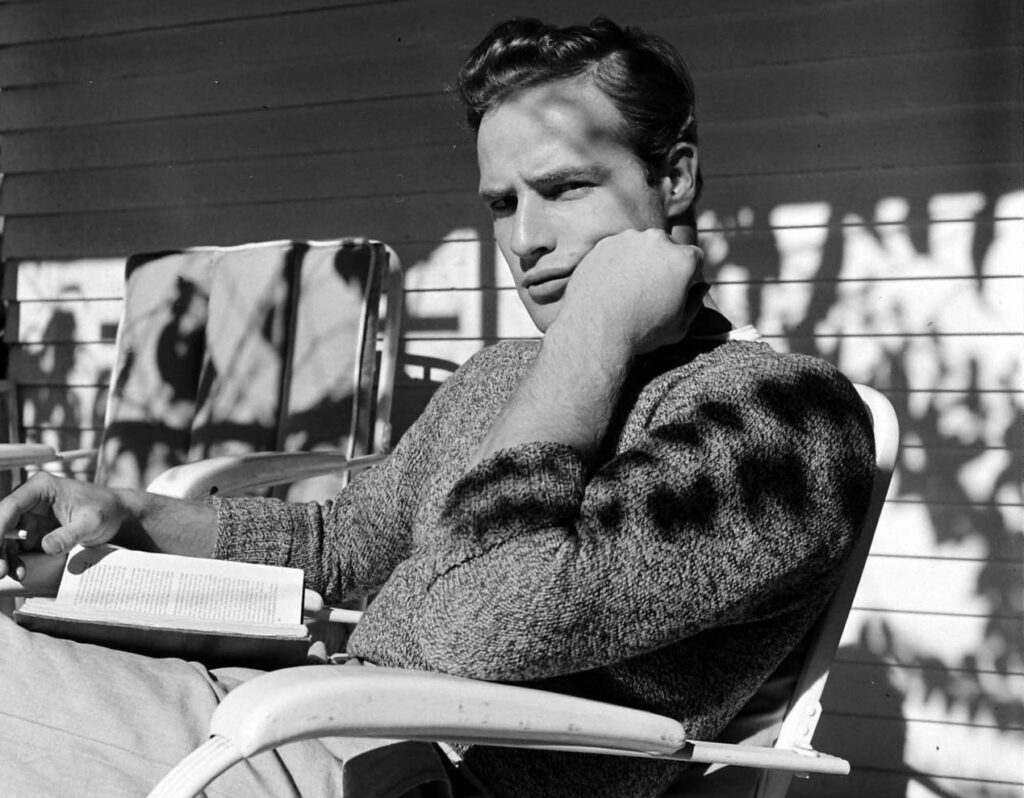 Edward Clark Marlon Brando preparing for his film debut in The Men 1949