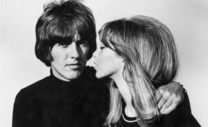 George Harrison and Pattie Boyd, Esher, 1965.  Henry Grossman