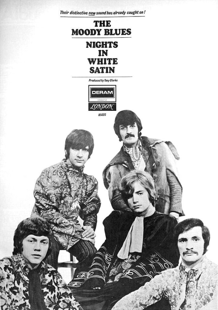The Moody Blues Nights in White Satin Billboard Ad 1968 f