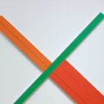 Green2 Orange X Painting, Robert Mangold, 1983,