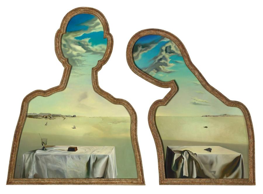 Frame inside | Heads Full of Clouds | Salvador Dali / Gala Dalí, 1936 1 Frame inside | Heads Full of Clouds | Salvador Dali / Gala Dalí, 1936 Salvador Dali Couple with Their Heads Full of Clouds 1936