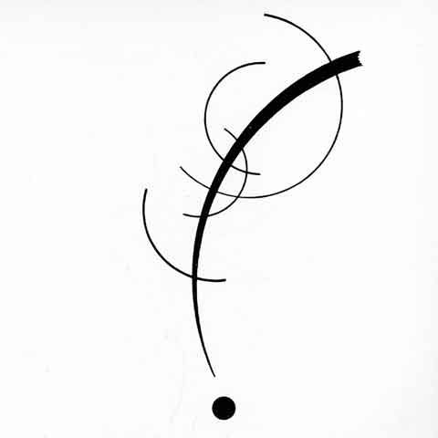 Wassily Kandinsky Free Curve to the Point 1925