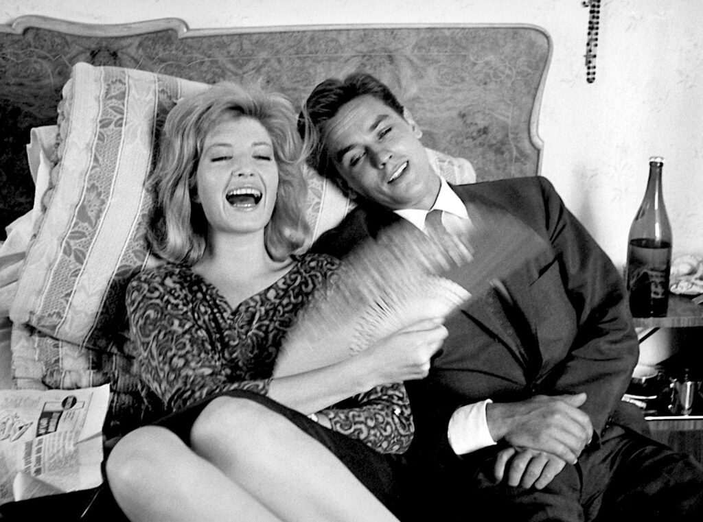 With Monica Vitti on the set of Eclipse1962