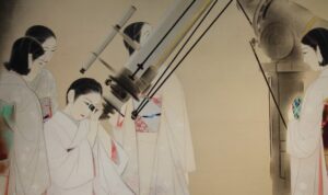 Women Watching Stars, Ōta Chōu, 1936