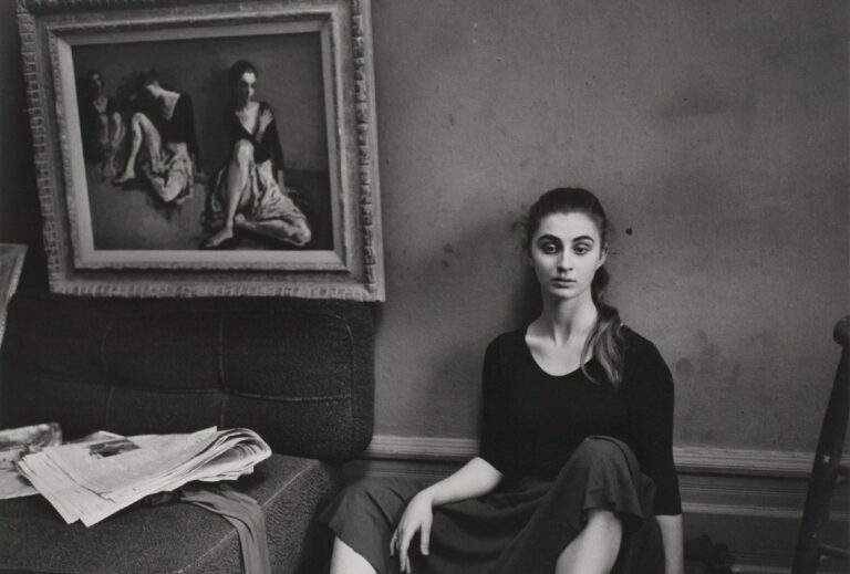moses soyer’s studio, nyc, 1957-8 by larry fink