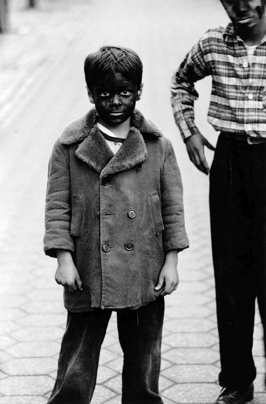 ArbusKid in Black Face with Friend N.Y.C. 1957