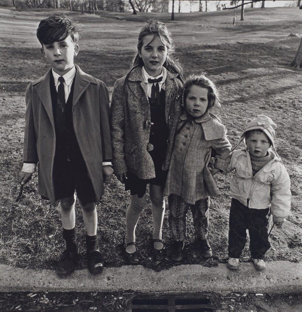 Diane Arbus. Four English children Central Park N.Y.C. 1962