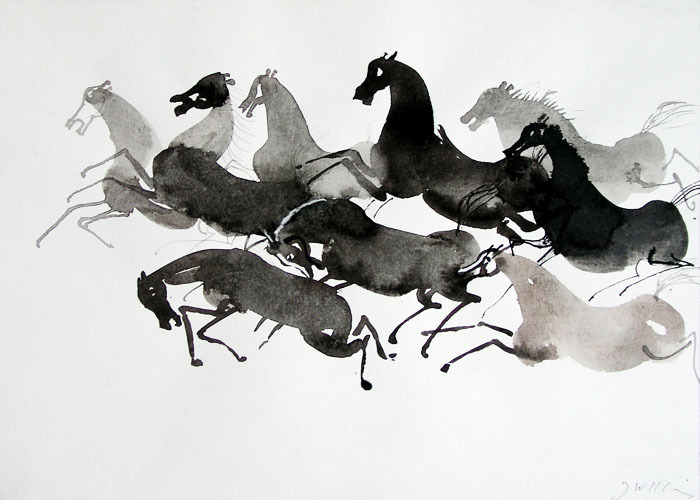 Jozef Wilkon Tabun meaning herd of horses 1