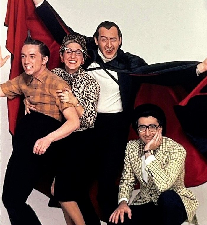 Martin Short Joe Flaherty Eugene Levy and Andrea Martin in Second City TV 1976 2