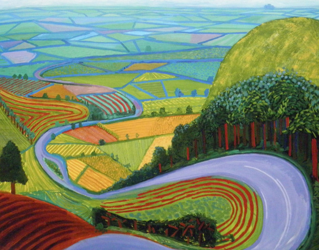 David Hockney Garrowby Hill 1998