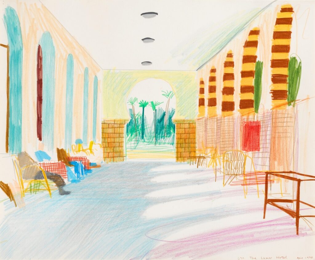 David Hockney b. 1937 The Luxor Hotel 1978