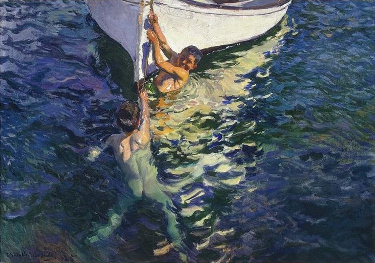 Joaquin Sorolla The white boat Javea 1905