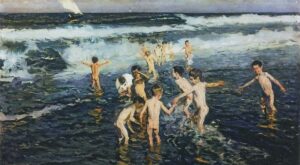 Joaquin Sorolla Y Bastida Sad Inheritance Study (Beach Rascals) 1908