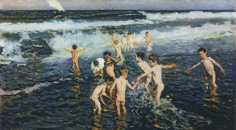 Joaquin Sorolla Y Bastida Sad Inheritance Study (Beach Rascals) 1908