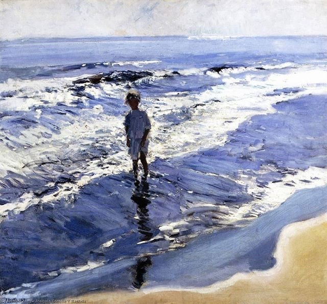 Joaquin Sorolla Young Girl in a Silvery Sea（1909