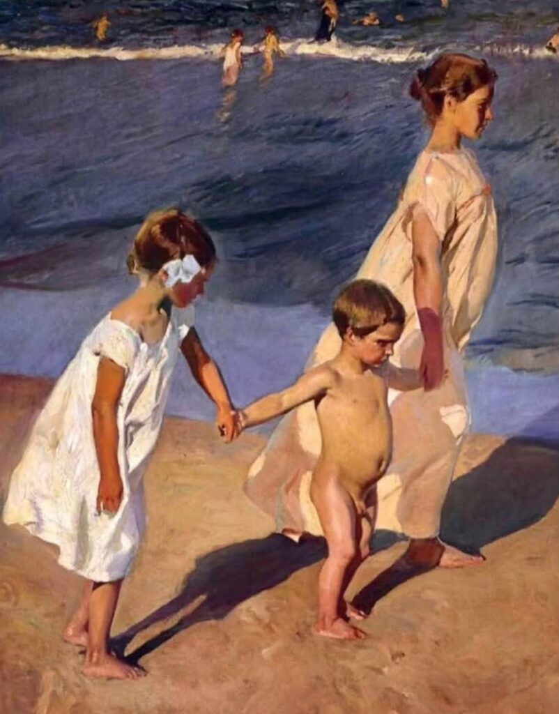 Joaquin Sorolla. Al agua. Valencia 1908
