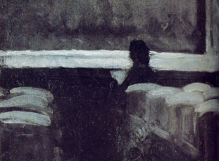 Solitary Figure in a Theatre, 1904, Edward Hopper