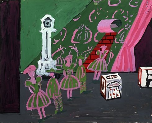 Stage design for Parade. Triple Bill 1981