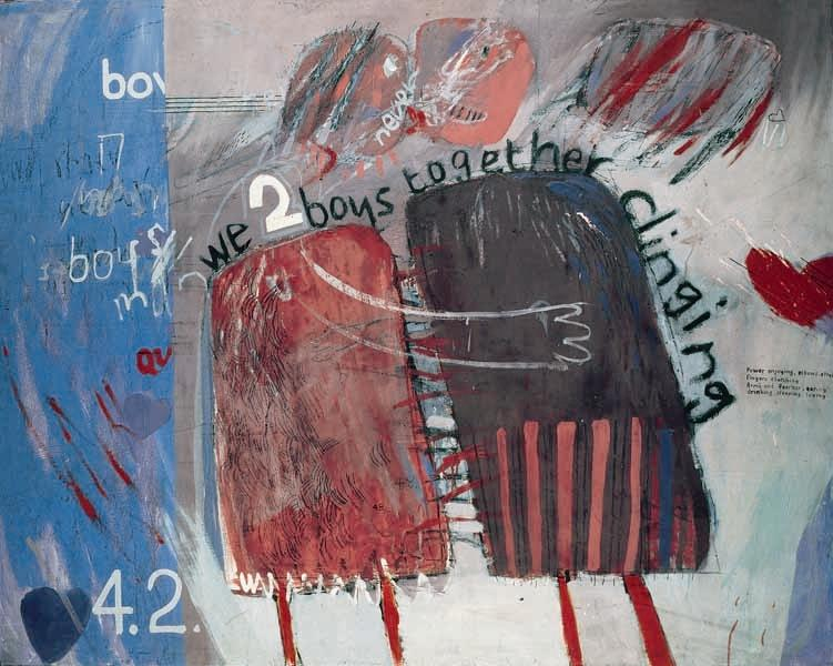 We Two Boys Together Clinging 1961 David Hockney