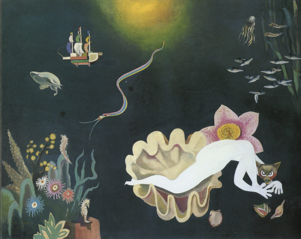 Harue Koga | Pioneer of Japanese Surrealism and Avant-Garde, 1920s-1930s 3 Harue Koga | Pioneer of Japanese Surrealism and Avant-Garde, 1920s-1930s Koga Harue Scene in the Deep Sea 1933