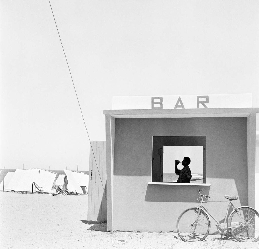 Piergiorgio Branzi Beachside bar in Senigallia Italy 1957