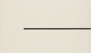 Ellsworth Kelly. Horizontal Line. 1951