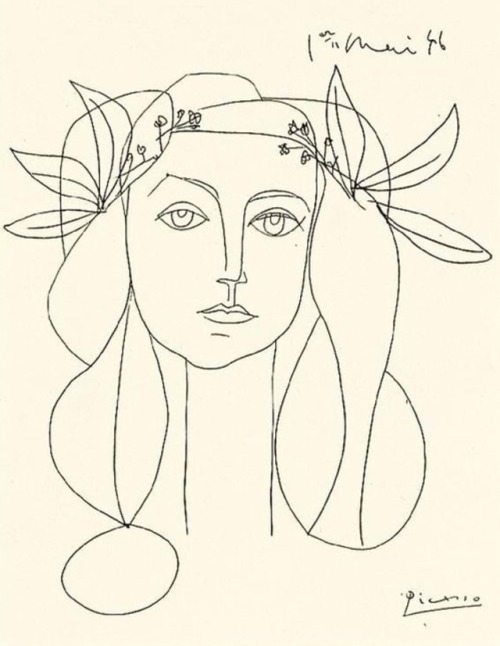 Pablo Picasso Portrait of Francoise Gilot 1946