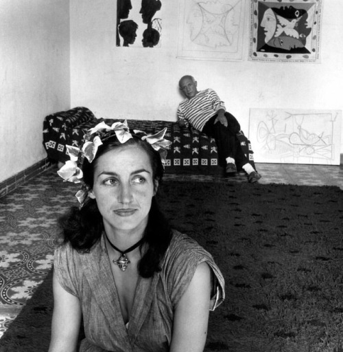 Robert Doisneau Francoise Gilot with Pablo Picasso in Vallauris France c 1952