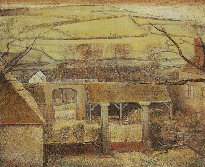 Painters [*/ ) Landscapes | Balthus, 1925-98 9 Painters [*/ ) Landscapes | Balthus, 1925-98 Balthus Realism Cour de Ferme a Chassy 1954