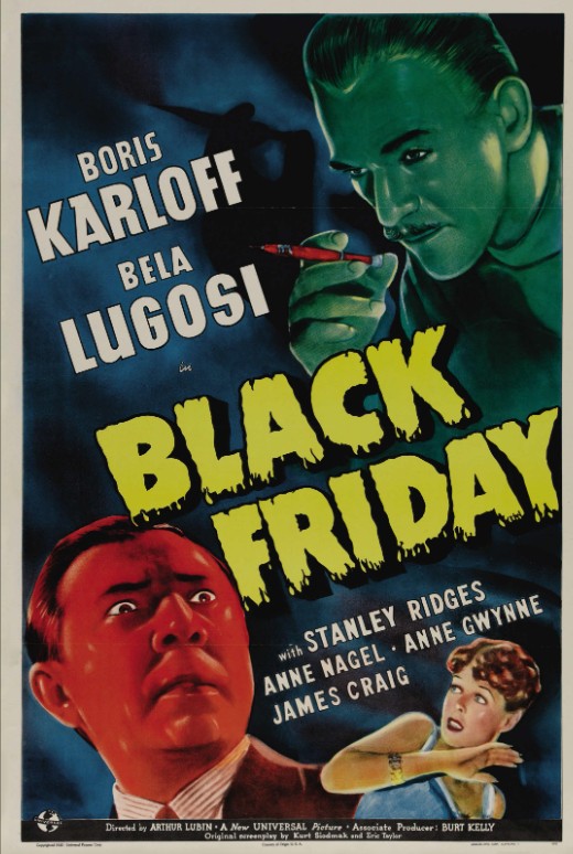 Flick Review < Black Friday | Arthur Lubin, 1940 12 Flick Review < Black Friday | Arthur Lubin, 1940 Black Friday Arthur Lubin 1940 9