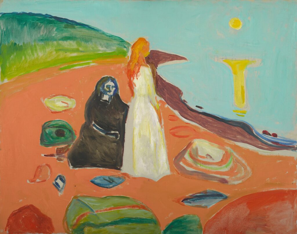 Edvard Munch Two Women on the Shore 1933 35