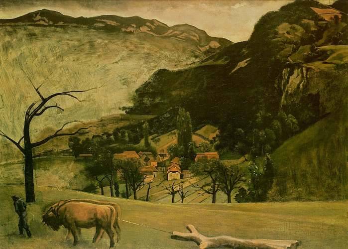 Painters [*/ ) Landscapes | Balthus, 1925-98 12 Painters [*/ ) Landscapes | Balthus, 1925-98 Landscape with Oxen 1942 Balthus