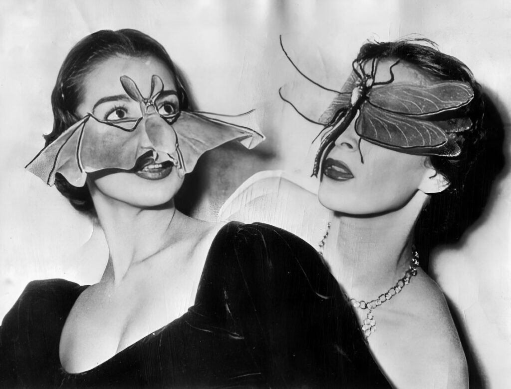Fernand Aubry masks Paris 1951