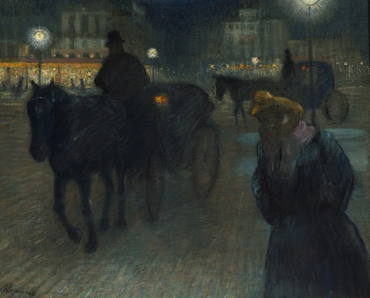 Paris by night | Paintings by Camille Pissarro / Pierre Bonnard / Henri Evenepoel / Bernard Lamotte / Maxime Maufra / Lelia Caetani di Sermoneta, 1895-1933 2 Paris by night | Paintings by Camille Pissarro / Pierre Bonnard / Henri Evenepoel / Bernard Lamotte / Maxime Maufra / Lelia Caetani di Sermoneta, 1895-1933 Night in Paris Henri J acques Edouard Evenepoel 1895