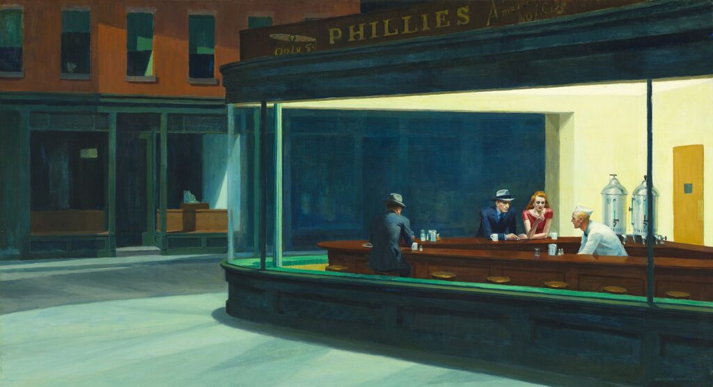 a hopper nighthawks Les noctambules